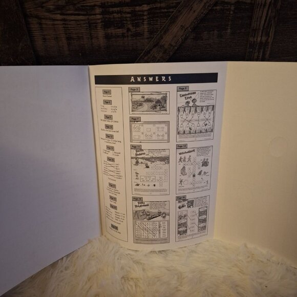 Vintage Activity Book Fun Places To Go Kid Child Puzzles Maze Connect The Dots - Picture 12 of 13